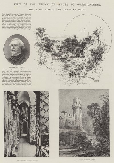 A walesi herceg látogatása Warwickshire-ben alkotó: Joseph Holland Tringham