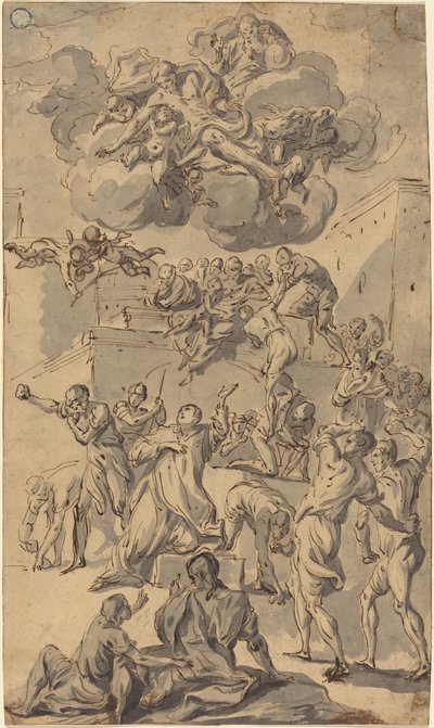 Szent István megkövezése alkotó: Joseph Ignace François Parrocel
