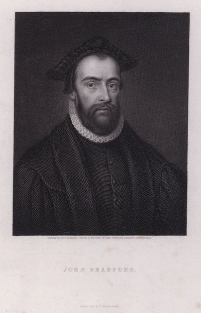 John Bradford, angol protestáns mártír (metszet) alkotó: Joseph John Jenkins
