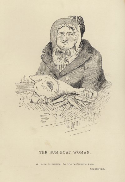 Kenny Meadows: The Bum-Boat Woman (metszet) alkotó: Joseph Kenny (after) Meadows
