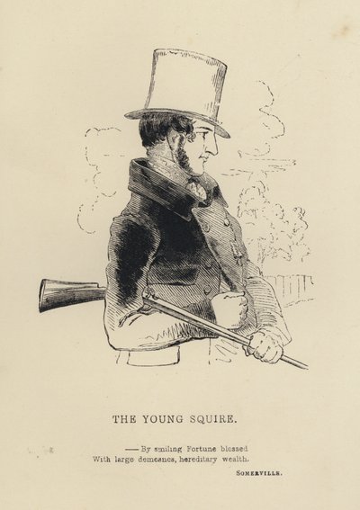 Kenny Meadows: The Young Squire (metszet) alkotó: Joseph Kenny (after) Meadows