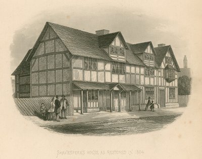 Shakespeare-ház 1864-ben felújítva alkotó: Joseph Kenny Meadows
