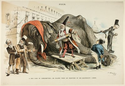 A Bad Case of Consumption, a Pucktól alkotó: Joseph Keppler