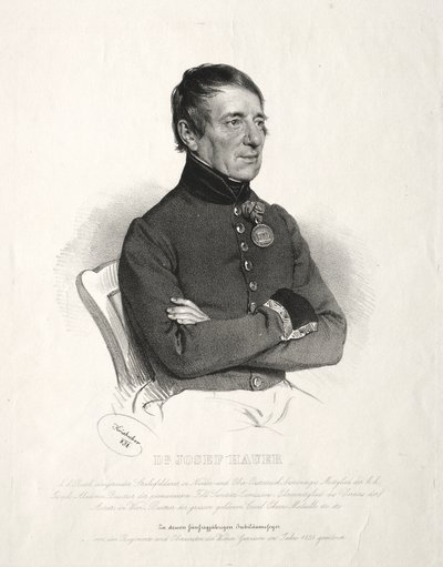 Portré Dr. Jospeh Hauer alkotó: Joseph Kriehuber