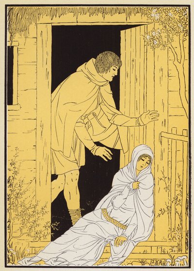 Berthe aux Grands Pieds (színes litográfia) alkotó: Joseph Kuhn-Regnier