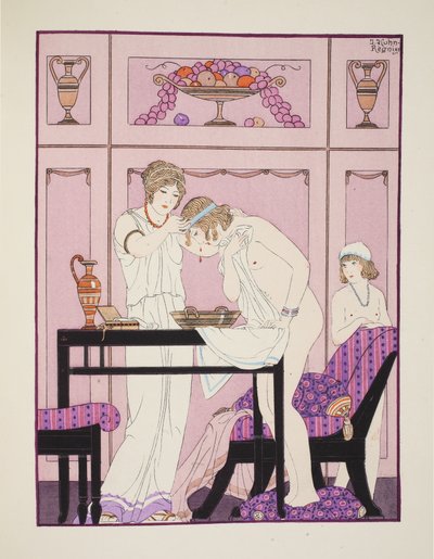 Orrvérzés, illusztráció a Hippokratész műveiből, 1934 alkotó: Joseph Kuhn Regnier