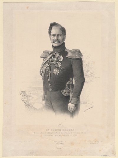 Alekszej Fjodorovics Orlov gróf portréja 1787-1862 alkotó: Joseph Lemercier