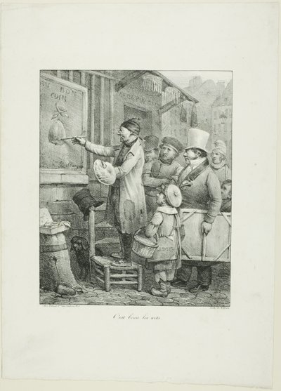 Milyen szépek a művészetek, a Croquis Lithographiques...1823-ból alkotó: Joseph Louis Hippolyte Bellange