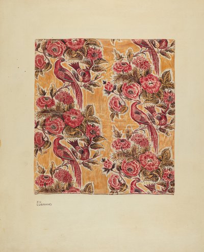 Sárga mázas Chintz, c. 1939. alkotó: Joseph Lubrano