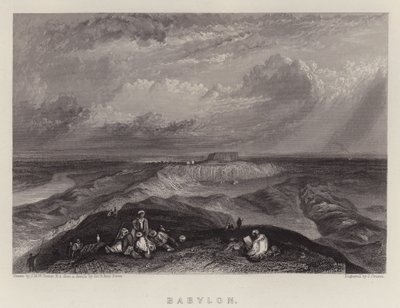 Babilon (színes lito) alkotó: Joseph Mallord William (after) Turner