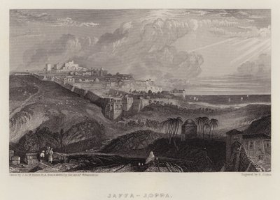 Jaffa, Joppa (színes litó) alkotó: Joseph Mallord William (after) Turner