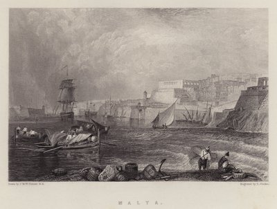 Málta (színes litó) alkotó: Joseph Mallord William (after) Turner