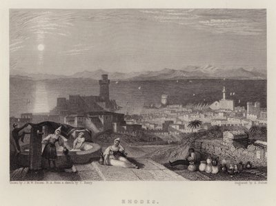 Rodosz (színes litó) alkotó: Joseph Mallord William (after) Turner