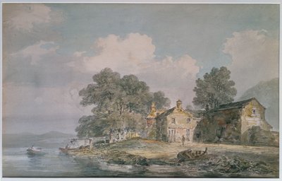 Egy parasztház egy tó mellett a tóvidéken, 1797 körül alkotó: Joseph Mallord William Turner