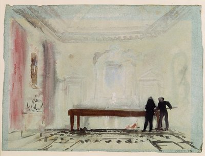 Biliárdjátékosok a Petworth House-ban, 1830 (guache) alkotó: Joseph Mallord William Turner