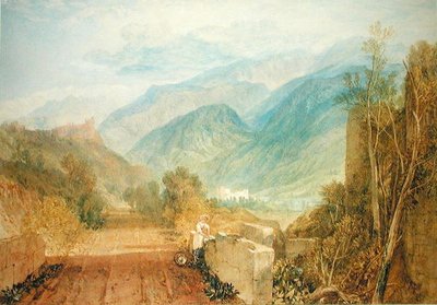 Bonneville, 1803 körül (akvarell, papír) alkotó: Joseph Mallord William Turner