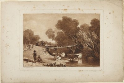 Híd és tehenek alkotó: Joseph Mallord William Turner