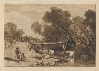 Híd és tehenek alkotó: Joseph Mallord William Turner