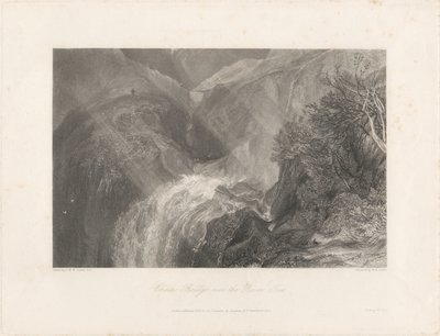 Lánchíd a Tees folyón, 1838 (rézkarc és metszet) alkotó: Joseph Mallord William Turner