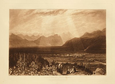 Alpok vonulata Grenoble-tól Chambéry-ig alkotó: Joseph Mallord William Turner