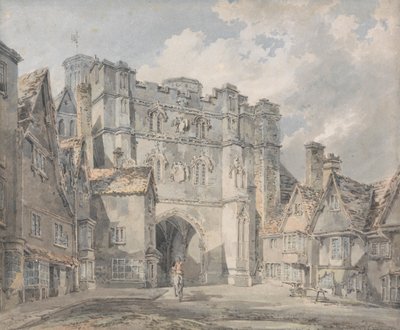 Christ Church Gate, Canterbury alkotó: Joseph Mallord William Turner