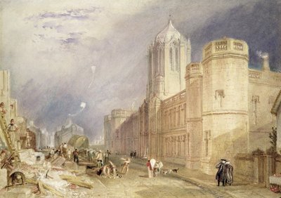 Christ Church, Oxford (wc papíron) alkotó: Joseph Mallord William Turner