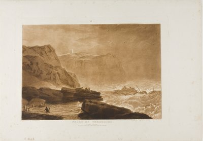 Yorkshire tengerpartja, 24-es lemez a Liber Studiorumtól alkotó: Joseph Mallord William Turner