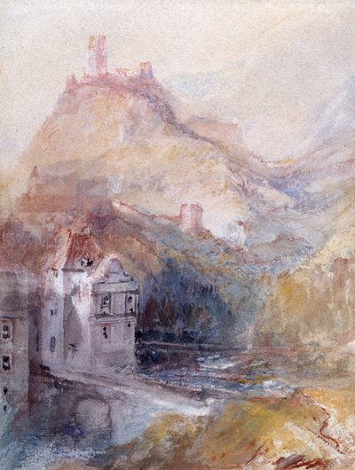 Cochem a Mosel-parton alkotó: Joseph Mallord William Turner