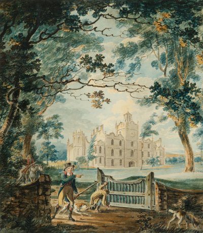 Cote House, Bristol közelében, 1792 (wc és toll papíron) alkotó: Joseph Mallord William Turner