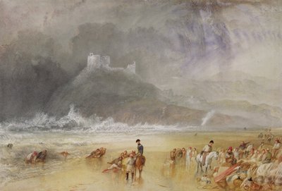 Criccieth kastély, Észak-Wales, 1835 körül alkotó: Joseph Mallord William Turner