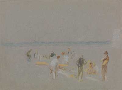 Krikett a Goodwin Sands-on alkotó: Joseph Mallord William Turner