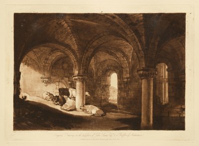 A Kirkstall-apátság kriptája alkotó: Joseph Mallord William Turner