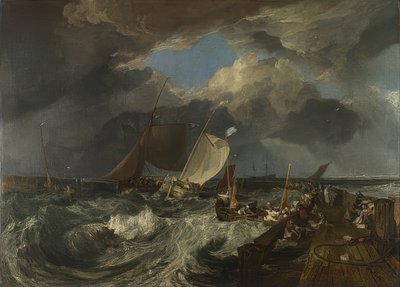A calais-i móló. 1803 alkotó: Joseph Mallord William Turner