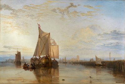 Dort vagy Dordrecht: A Dort csomaghajó Rotterdamból Becalmed [1818, Royal Academy of Arts, London, kiállítási katalógus] alkotó: Joseph Mallord William Turner