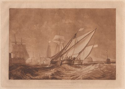 Calais kikötőjének bejárata alkotó: Joseph Mallord William Turner
