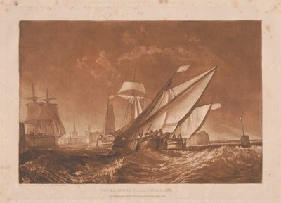Calais kikötőjének bejárata alkotó: Joseph Mallord William Turner