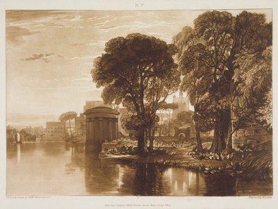 F.63.I Isleworth, a „Liber Studiorum”-ból, Henry Dawe metszete, 1819 alkotó: Joseph Mallord William Turner