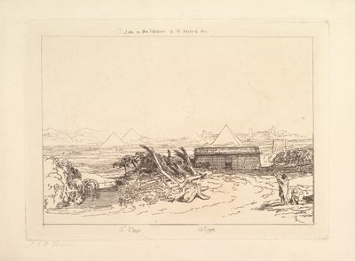 Ötödik egyiptomi pestis Liber Studiorum, III. rész, 16. lemez, 1808. alkotó: Joseph Mallord William Turner