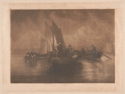 Lepényhalhalászat, Battersea alkotó: Joseph Mallord William Turner