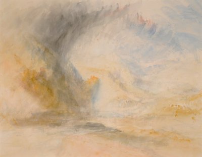 Szent Gothárd lába, 1842 körül (akvarell, papír) alkotó: Joseph Mallord William Turner