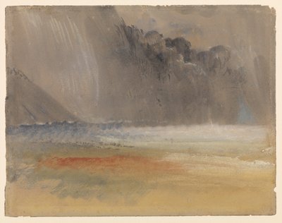 Halmozódott zivatarfelhő a tengeren és a szárazföldön, 1835-1840 körül alkotó: Joseph Mallord William Turner