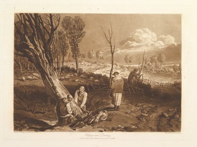 Fedezés és árkolás Liber Studiorum, X. rész, 47. tábla, 1812. május 23. alkotó: Joseph Mallord William Turner