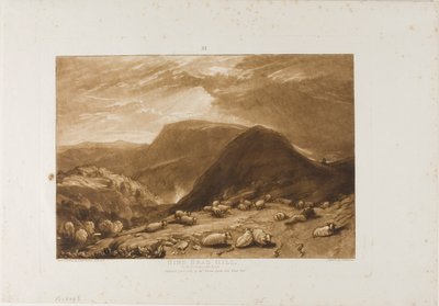 Hind Head Hill, 25. lemez a Liber Studiorumtól alkotó: Joseph Mallord William Turner