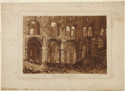 A Holy Island-i katedrális alkotó: Joseph Mallord William Turner