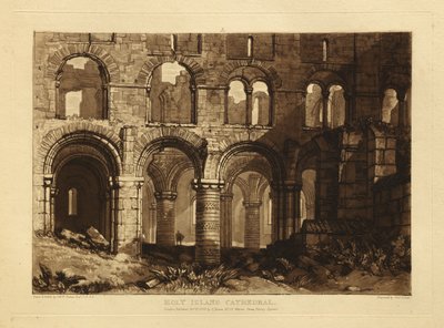 Holy Island székesegyháza alkotó: Joseph Mallord William Turner