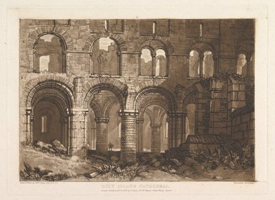 Szent-szigeti székesegyház Liber Studiorum, III. rész, 11. tábla, 1808. február 20. alkotó: Joseph Mallord William Turner