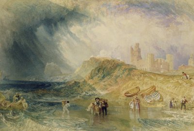 Holy Island, Northumberland, 1820 körül alkotó: Joseph Mallord William Turner