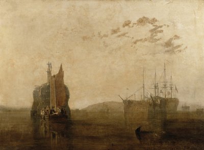 Hulks a Tamaron, 1812 körül alkotó: Joseph Mallord William Turner