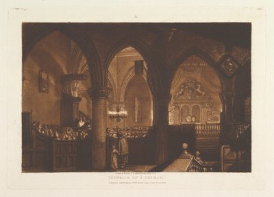 Liber Studiorum templom belseje, XIV. rész, 70. tábla, 1819. január 1. alkotó: Joseph Mallord William Turner