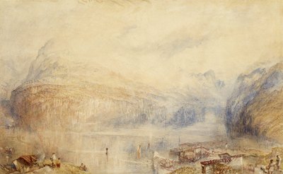 A Vierwaldstätti-tó Brunnen felől alkotó: Joseph Mallord William Turner